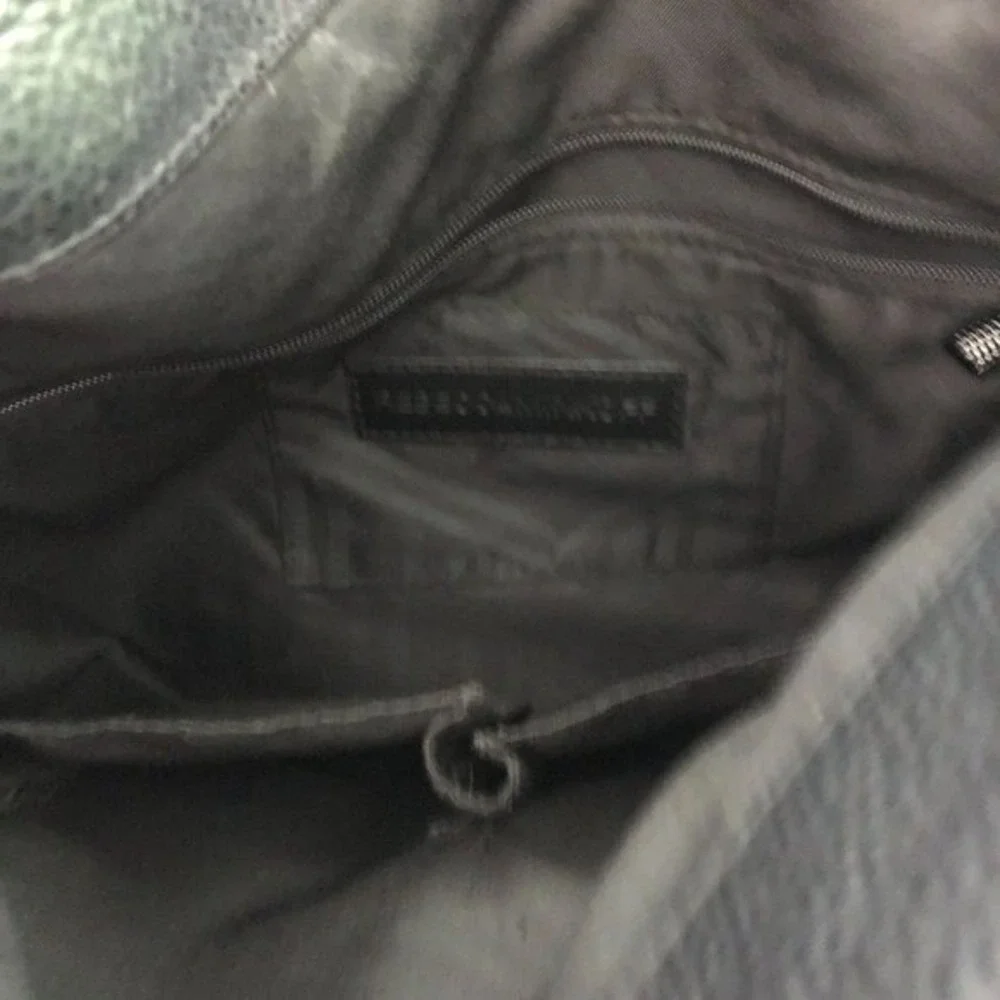 Rebecca Minkoff Lima Hobo Black Suede‎ Leather Crossbody Bag without Fringe